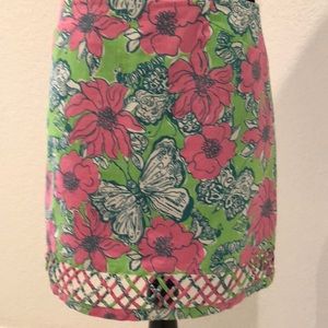 Lilly Pulitzer Lattice Hem Skirt